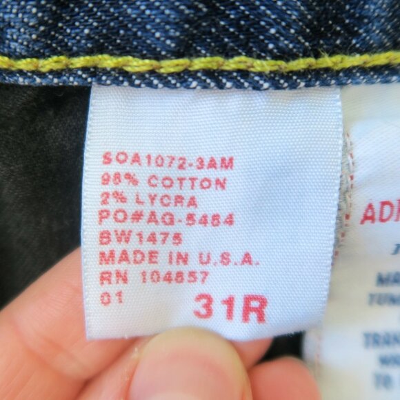 AG Adriano Goldschmied Club Flare Jeans - 3AM Wash, Size 31, Made in USA - Picture 5 of 8